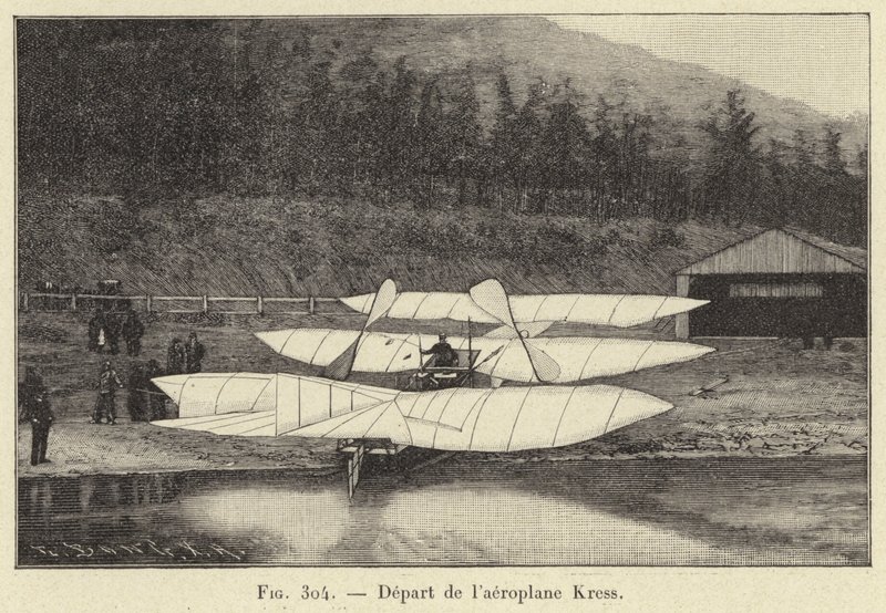 Salida del aeroplano Kress de French School