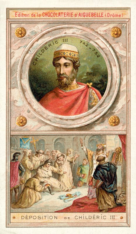 Deposición de Childerico III, 752 de French School
