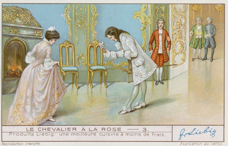 El caballero de la rosa de French School