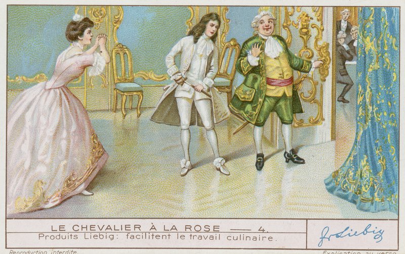 El caballero de la rosa de French School