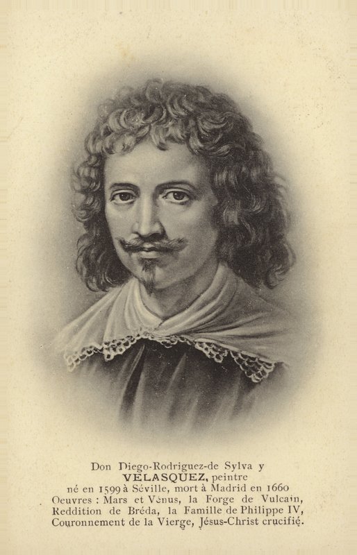 Diego Velázquez, pintor español (litografía) de French School