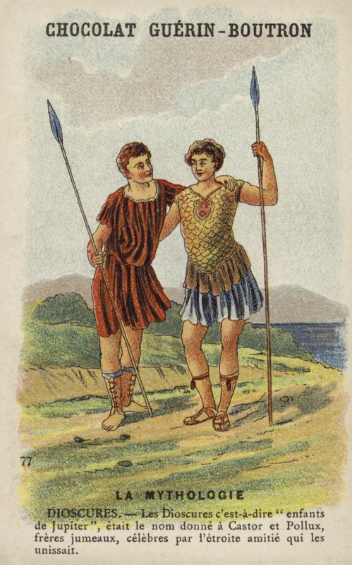 Dióscuros, es decir, Cástor y Pólux de French School