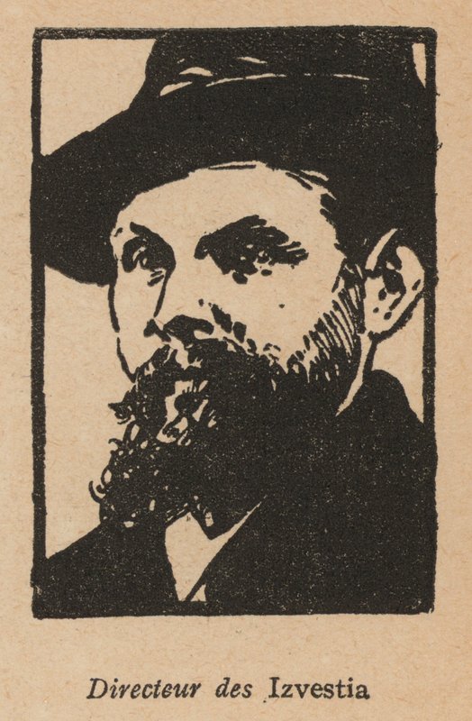 Director del periódico soviético Izvestia (lito) de French School