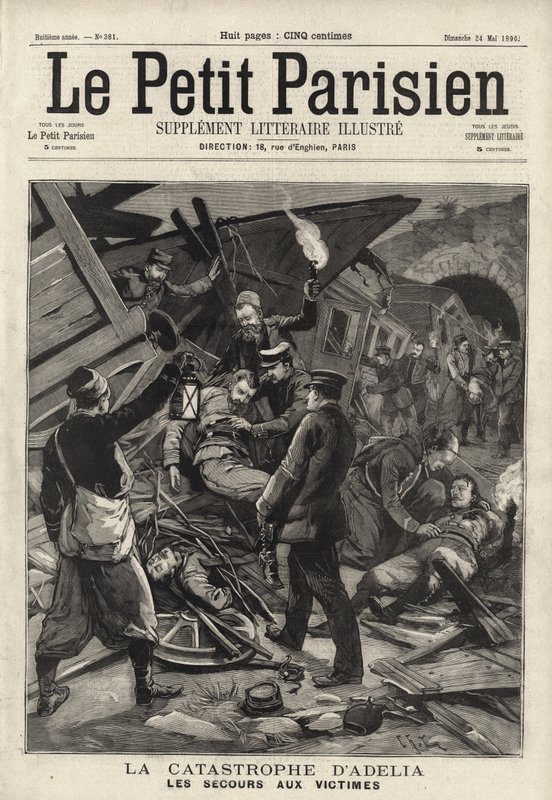 Desastroso accidente de tren en Adelia, Argelia de French School