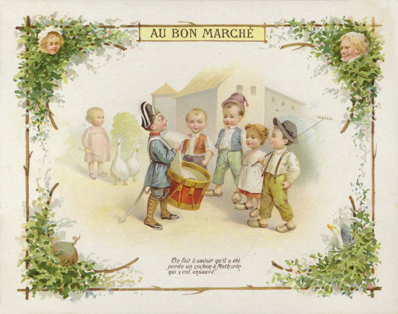 Tamborilero hablando con niños de French School