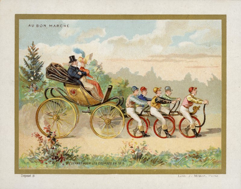 Carruaje vintage excéntrico de French School