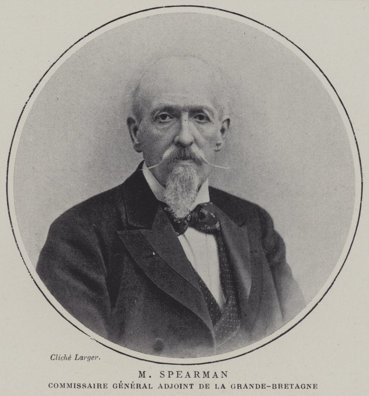 Edmund Spearman, Comisionado General Adjunto de la Comisión Británica para la Exposición Universal 1900, París de French School