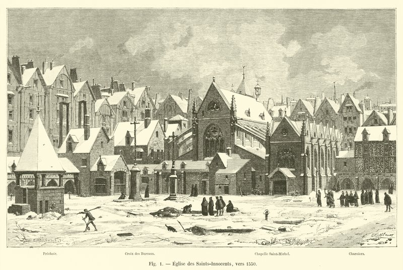 Iglesia de los Santos Inocentes, hacia 1550 de French School
