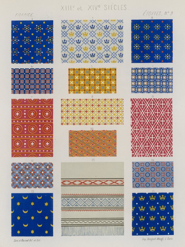 Tejidos bordados de la Francia de los siglos XIII y XIV de French School