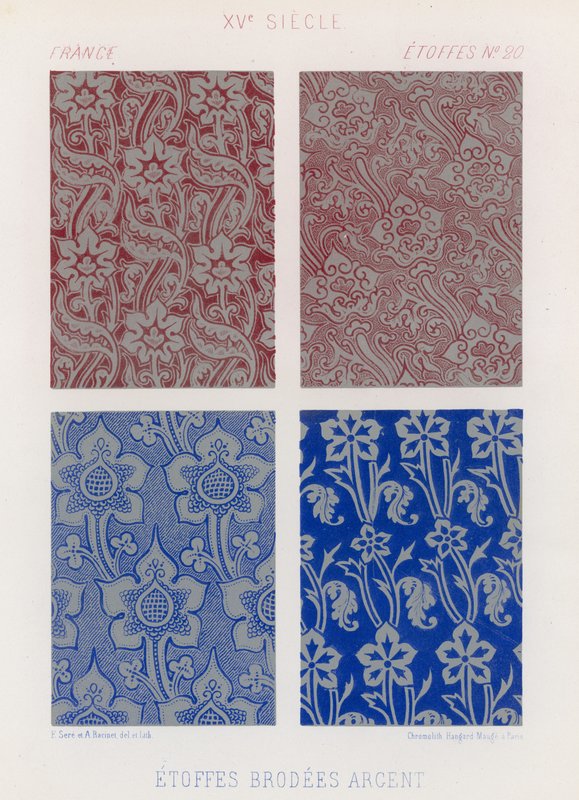 Tejidos bordados de la Francia del siglo XV de French School
