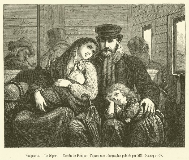 Emigrantes, La Partida de French School