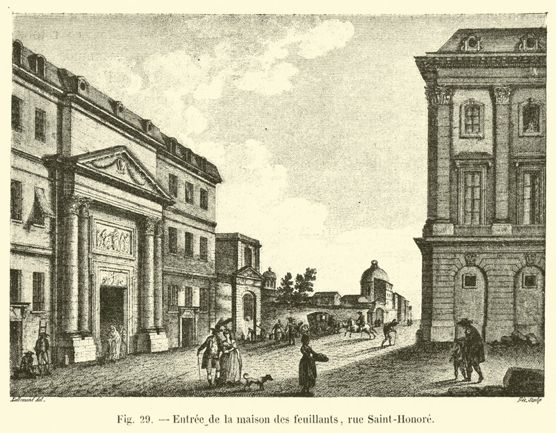 Entrada de la casa de los feuillants, calle Saint-Honoré de French School