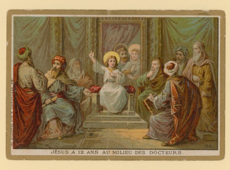 Episodio de la vida de Jesucristo (cromolito) de French School