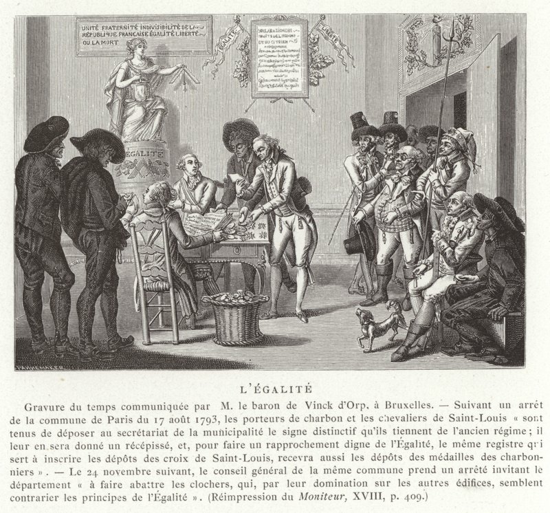 Igualdad, Revolución Francesa, 1793 de French School