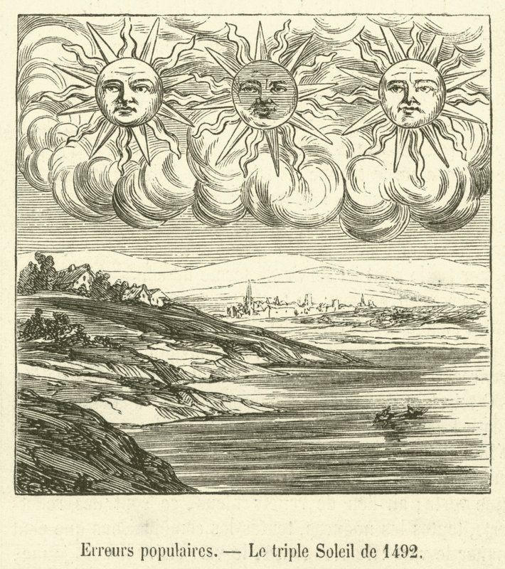 Errores populares, El triple Sol de 1492 de French School