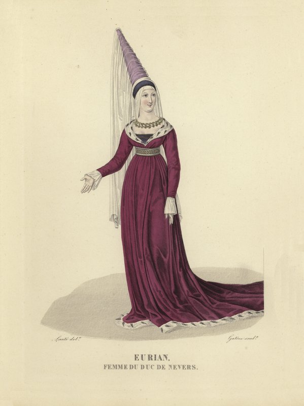 Eurian, esposa del Duque de Nevers de French School