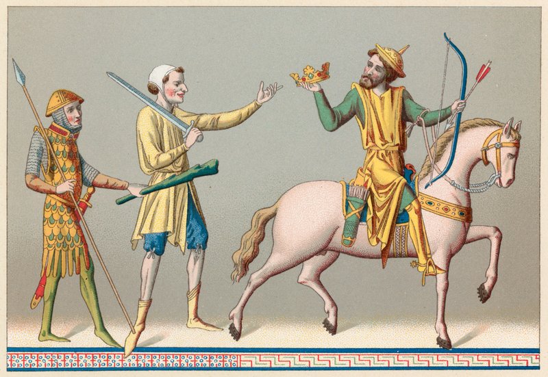 Europa, Traje de la Edad Media de French School