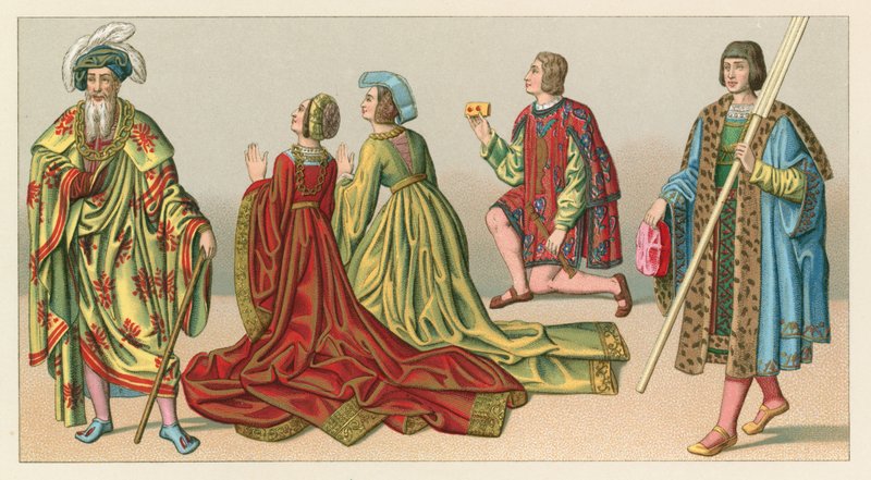 Traje de Europa XV-XVI de French School