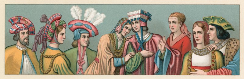 Traje de Europa XV-XVI de French School