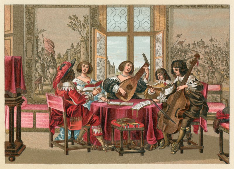 Traje de Europa del siglo XVII de French School