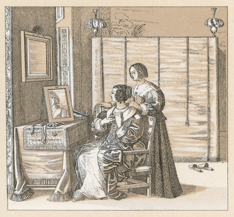 Traje del siglo XVII en Europa de French School