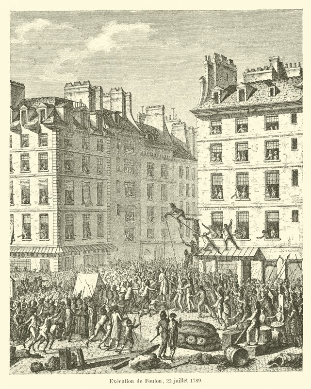 Ejecución de Foulon, 22 de julio de 1789 de French School