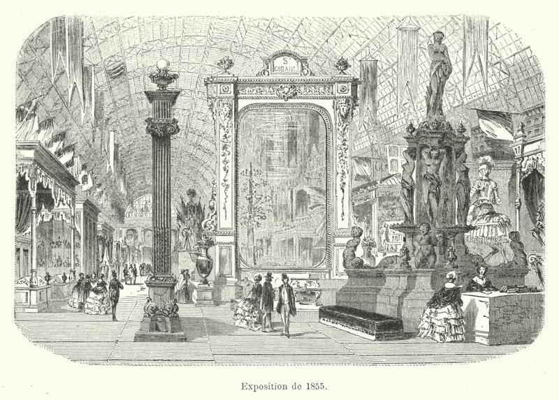Exposición de 1855 (grabado) de French School
