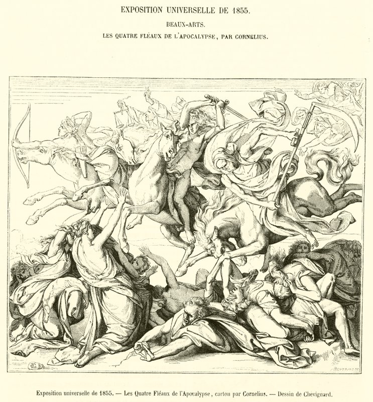 Exposición universal de 1855, Los Cuatro Jinetes del Apocalipsis de French School