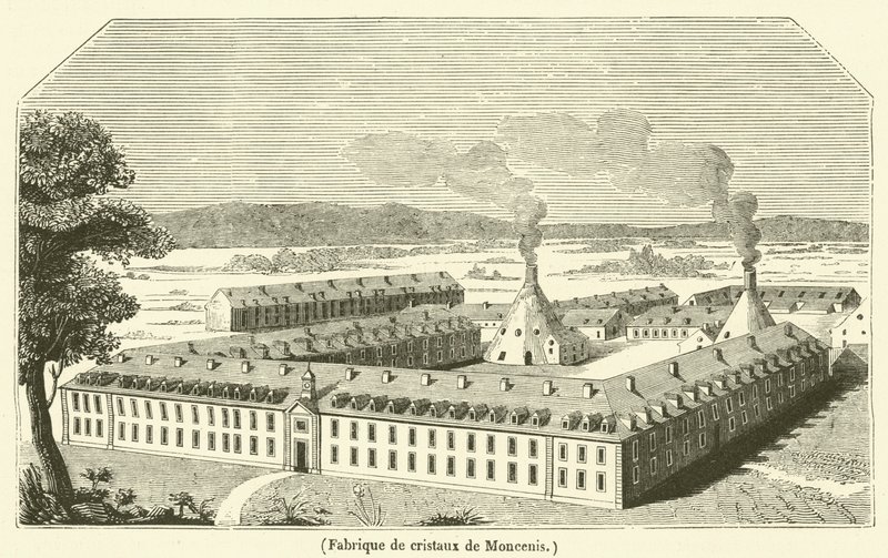 Fábrica de cristales de Moncenis de French School
