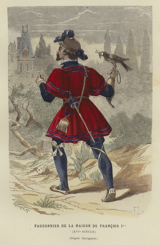 Halconero de la casa de Francisco I de Francia, siglo XVI de French School