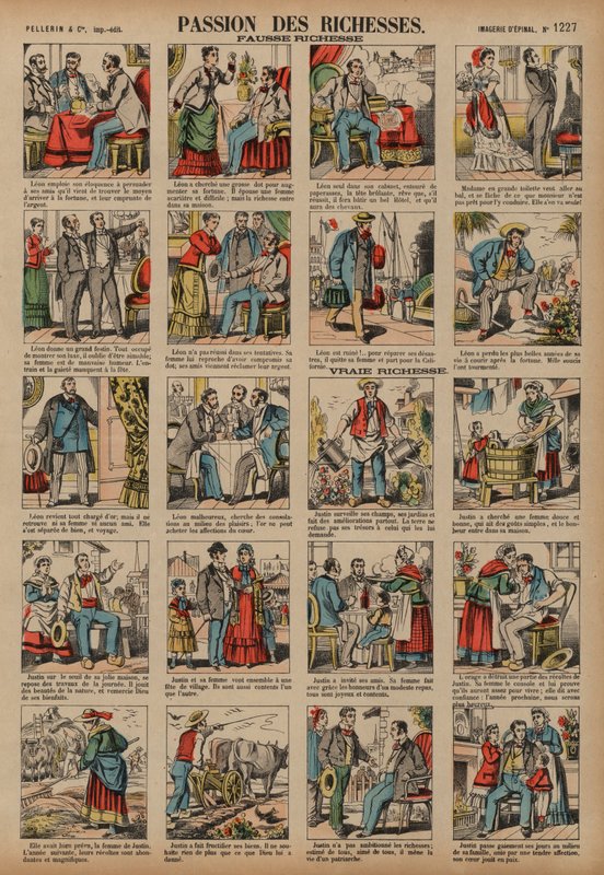 Riquezas falsas y verdaderas de French School