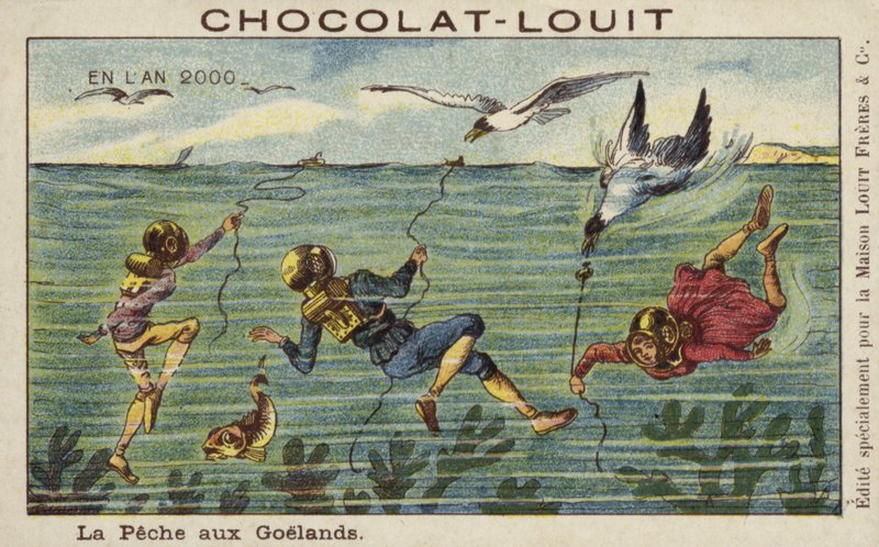 Pescando gaviotas en el año 2000 de French School