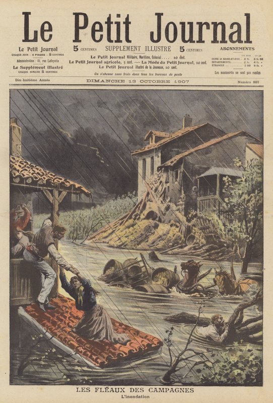 Inundaciones en el sur de Francia de French School