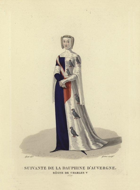 Seguidora de la Delfina de Auvernia de French School