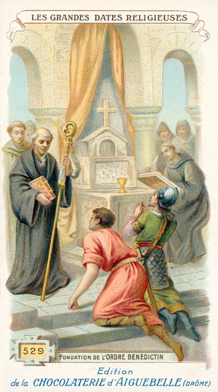 Fundación de la Orden Benedictina, 529 de French School