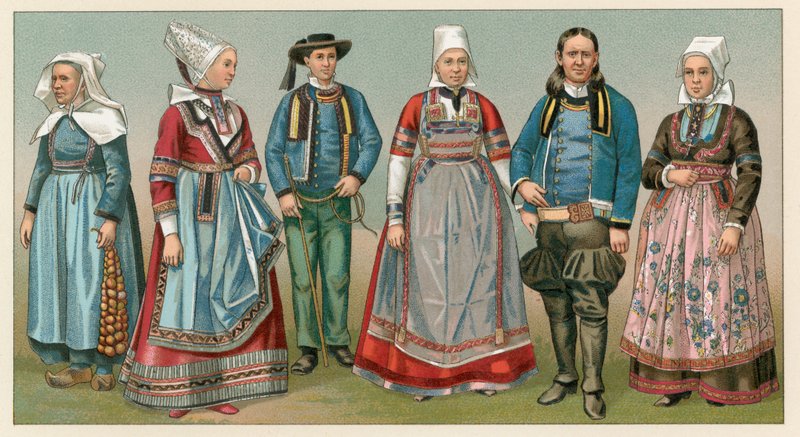 Traje de Francia de French School