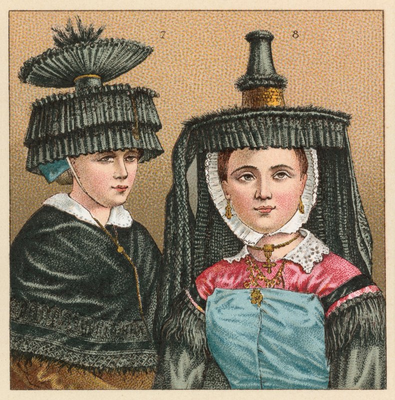 Francia Traje del Siglo XIX de French School