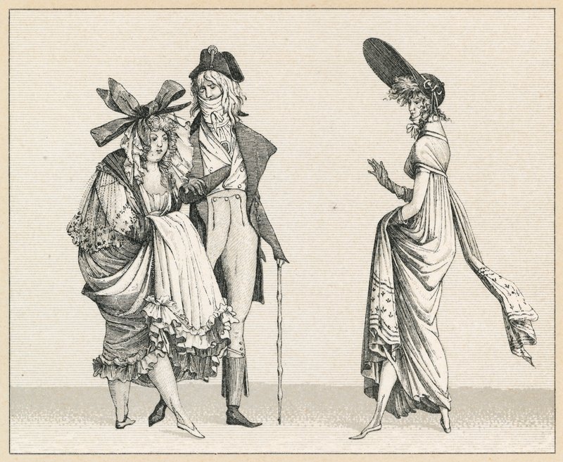 Francia, Traje del siglo XVIII de French School