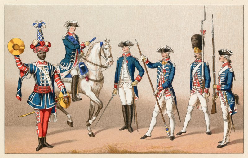 Traje del siglo XVIII de Francia de French School