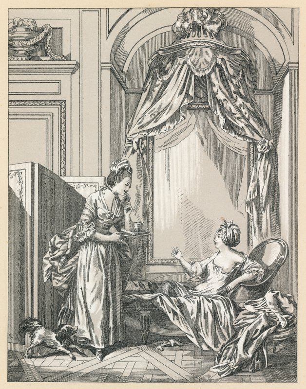 Traje del Siglo XVIII de Francia de French School