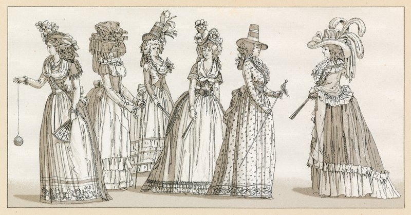 Francia Traje del siglo XVIII de French School
