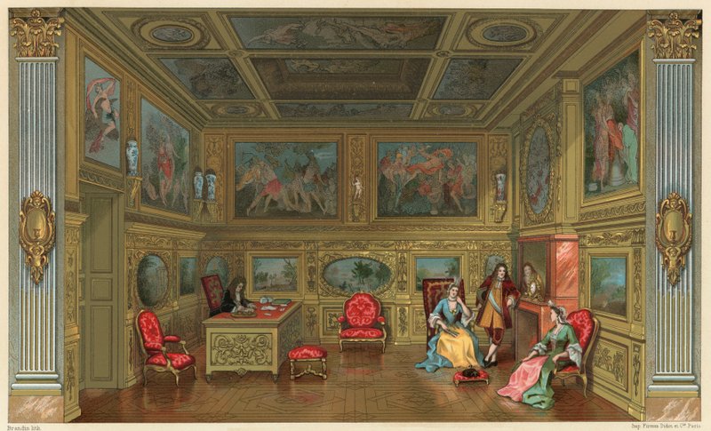 Traje del siglo XVII en Francia de French School