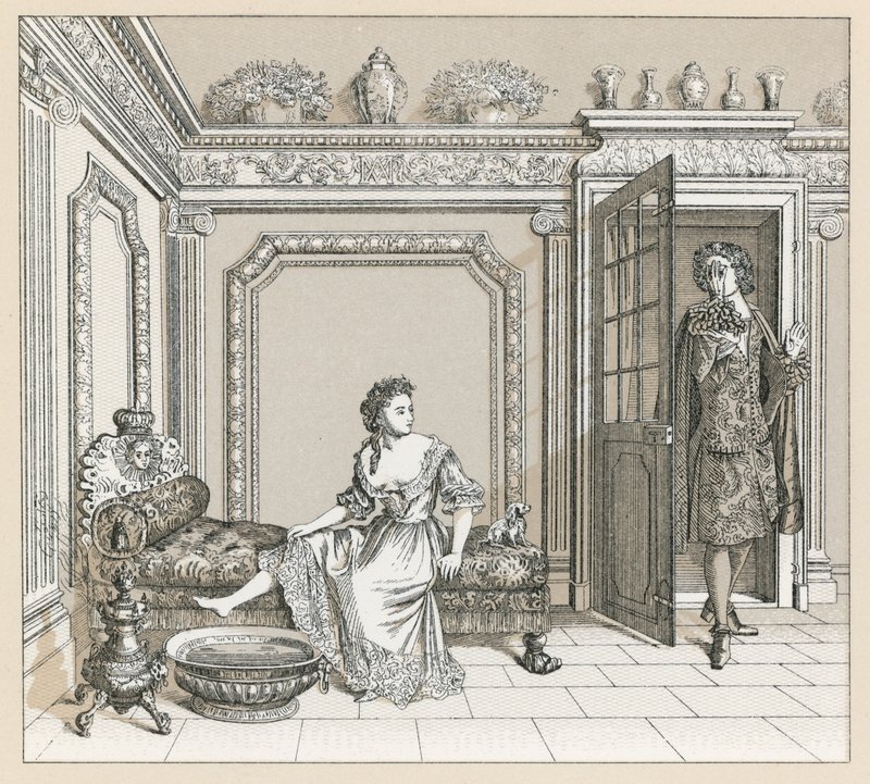 Traje del Siglo XVII de Francia de French School