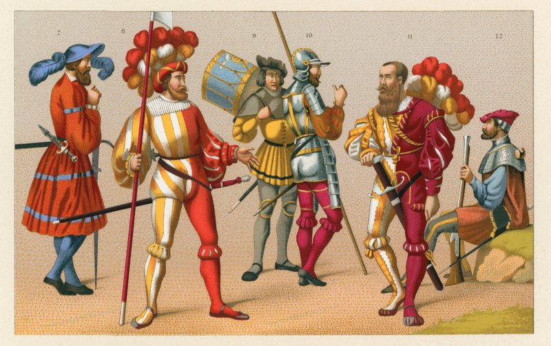 Traje del siglo XVI en Francia de French School
