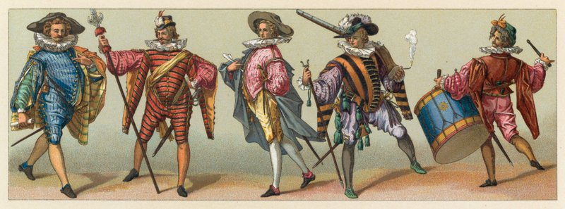 Traje del siglo XVI en Francia de French School