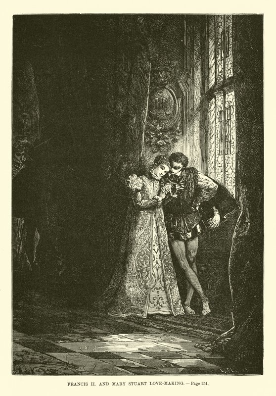 Francisco II y María Estuardo enamorados de French School