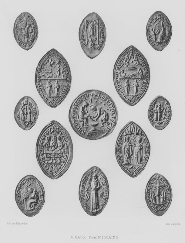 Sellos monásticos franciscanos de French School