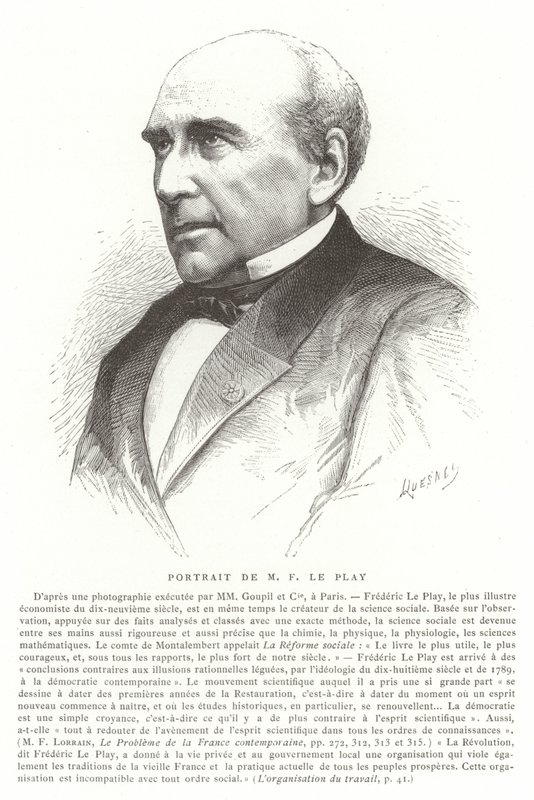 Frédéric Le Play, ingeniero, sociólogo y economista francés de French School