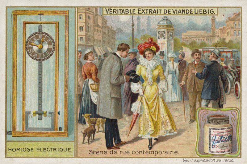 Extracto de Carne Francés (Bouillon), Escena Típica de Carretera de French School