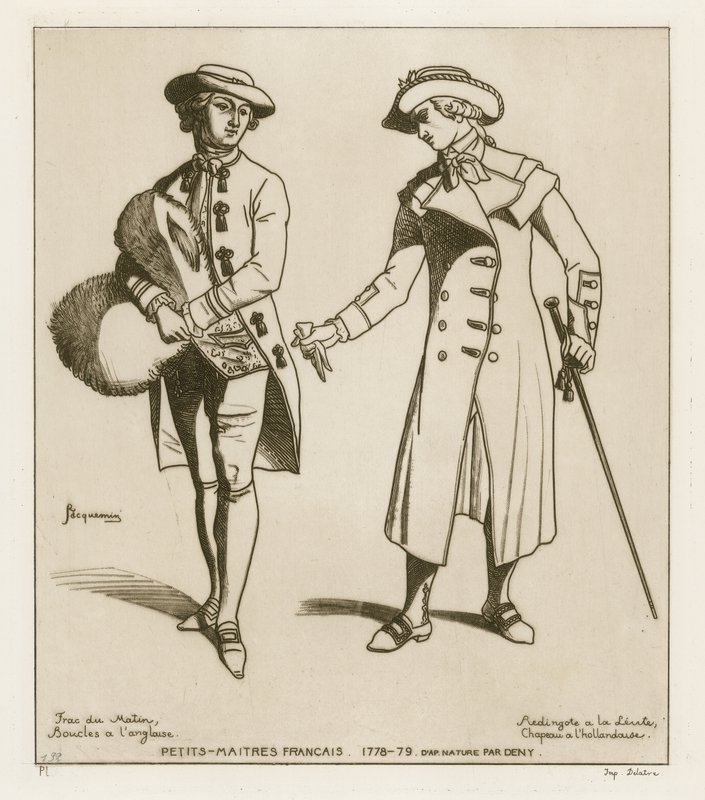 Dandis franceses, 1778-79 de French School